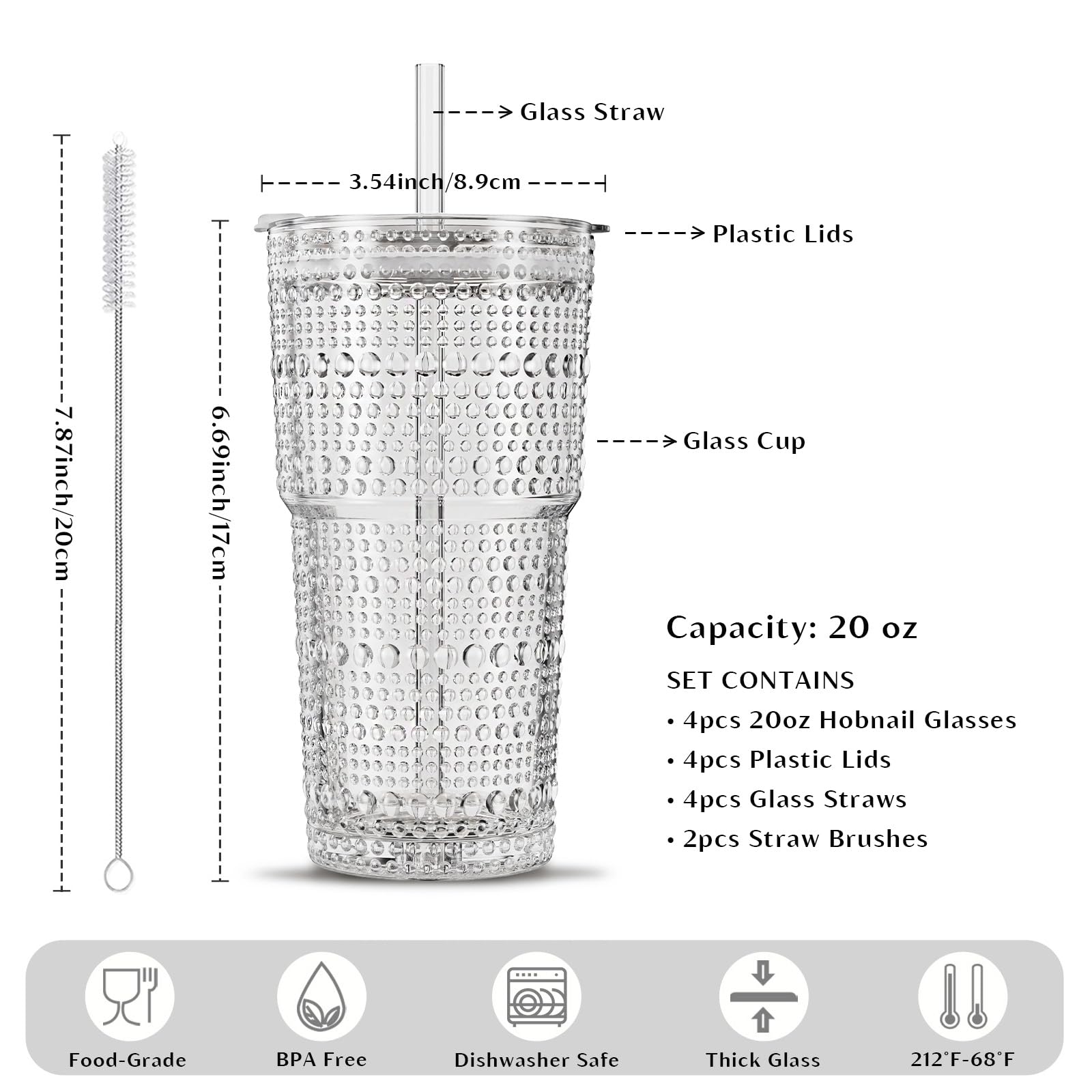 INSETLAN tumbler with fitted lid and glass straw showing spill-resistant convenience