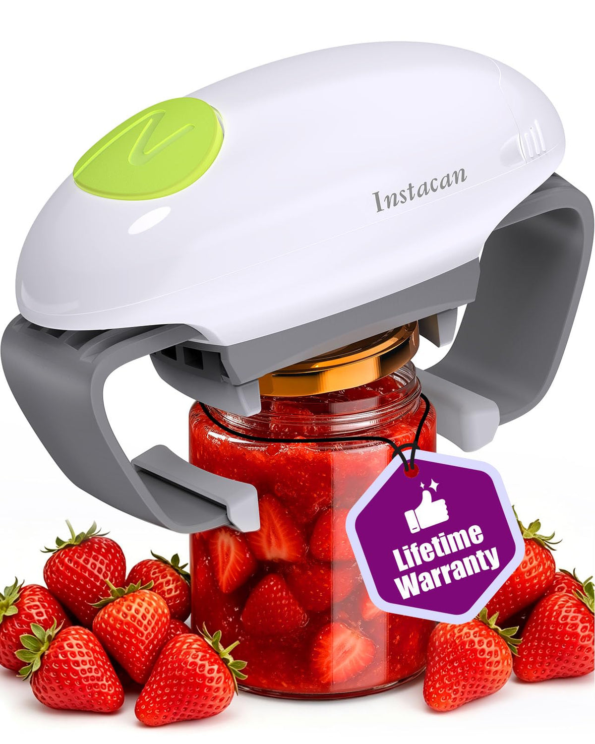 INSTACAN front view showing compact design and one-touch benefit