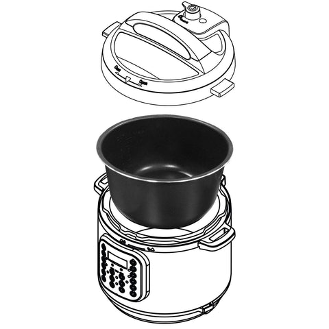 Instant Pot inner pot seated in cooker showing quick swap convenience