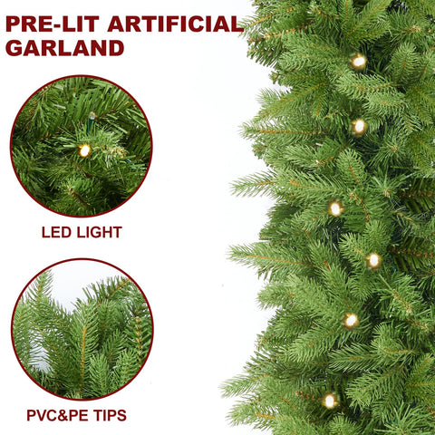 INSTREE CHRISTMAS close-up of 300 tip branches highlighting realistic texture benefit
