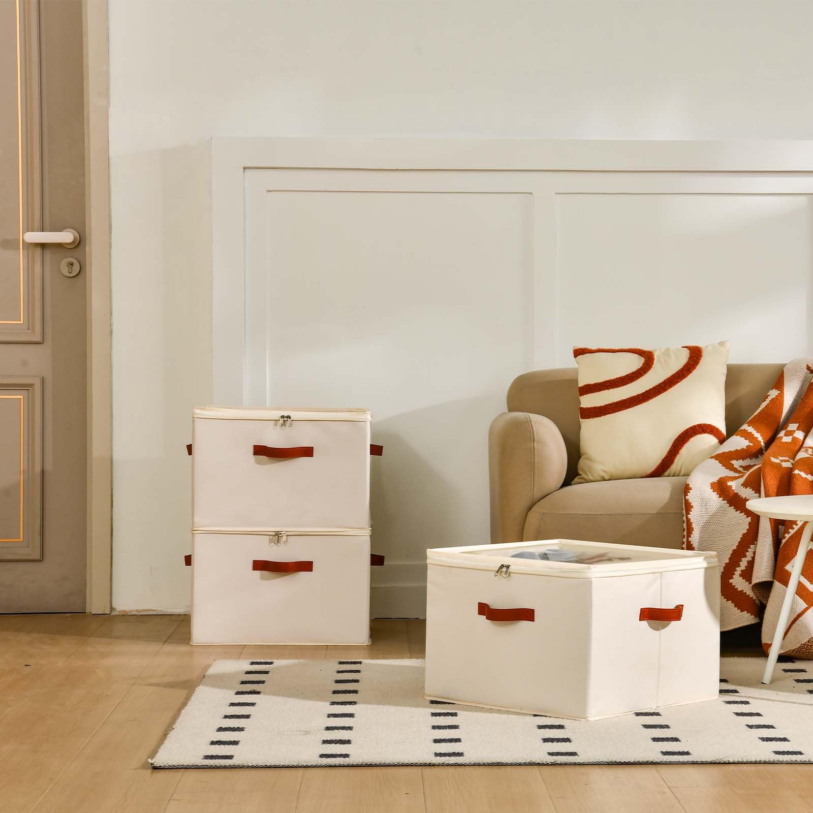 INSTY lifestyle entryway scene showing neat shoes and quick access benefit