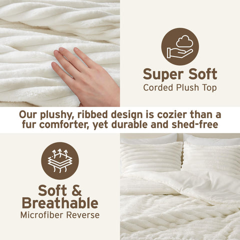 Intelligent Design comforter on styled bed showing inviting bedroom atmosphere