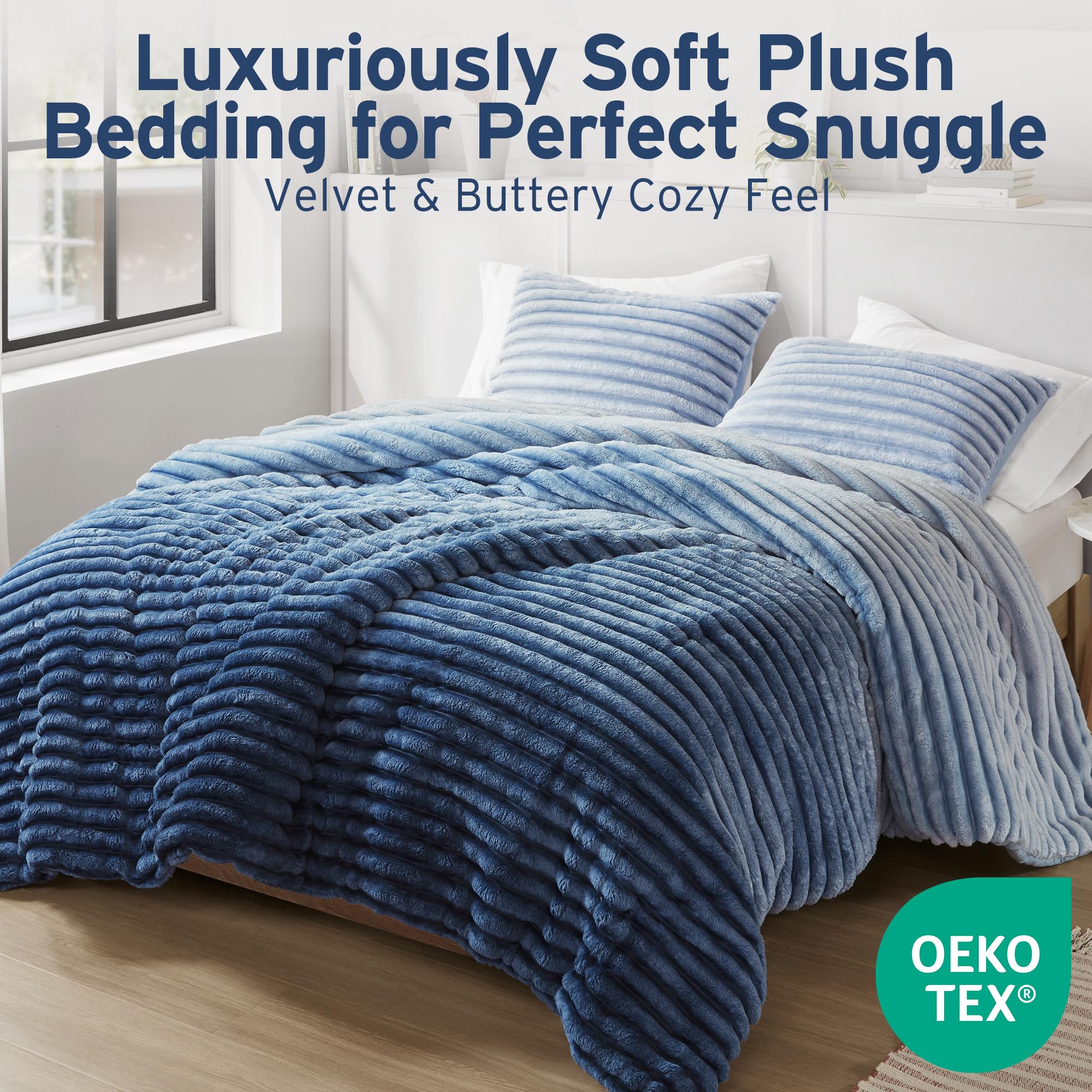 Intelligent Design Avril closeup of ribbed cord texture, soft tactile comfort benefit