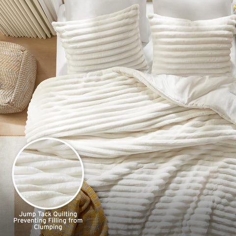 Intelligent Design reverse microfiber side shown for smooth comfort and versatility
