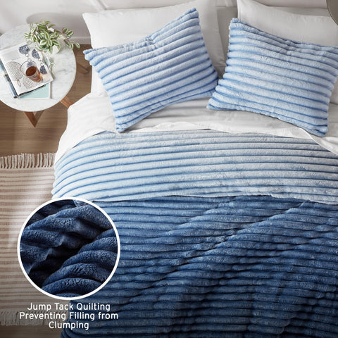 Intelligent Design Avril smooth microfiber reverse closeup, offers breathable softness