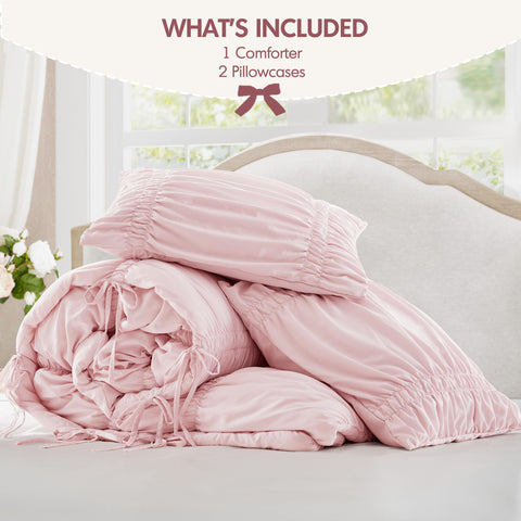 Intelligent Design hand touching brushed microfiber to show plush, cotton-like comfort