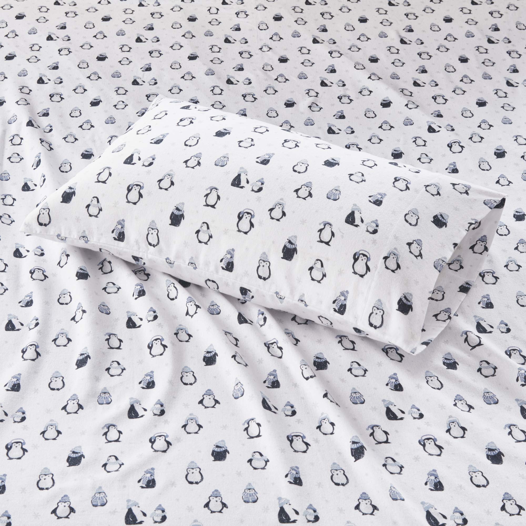 Intelligent Design fitted sheet corner showing 12-inch depth for snug fit