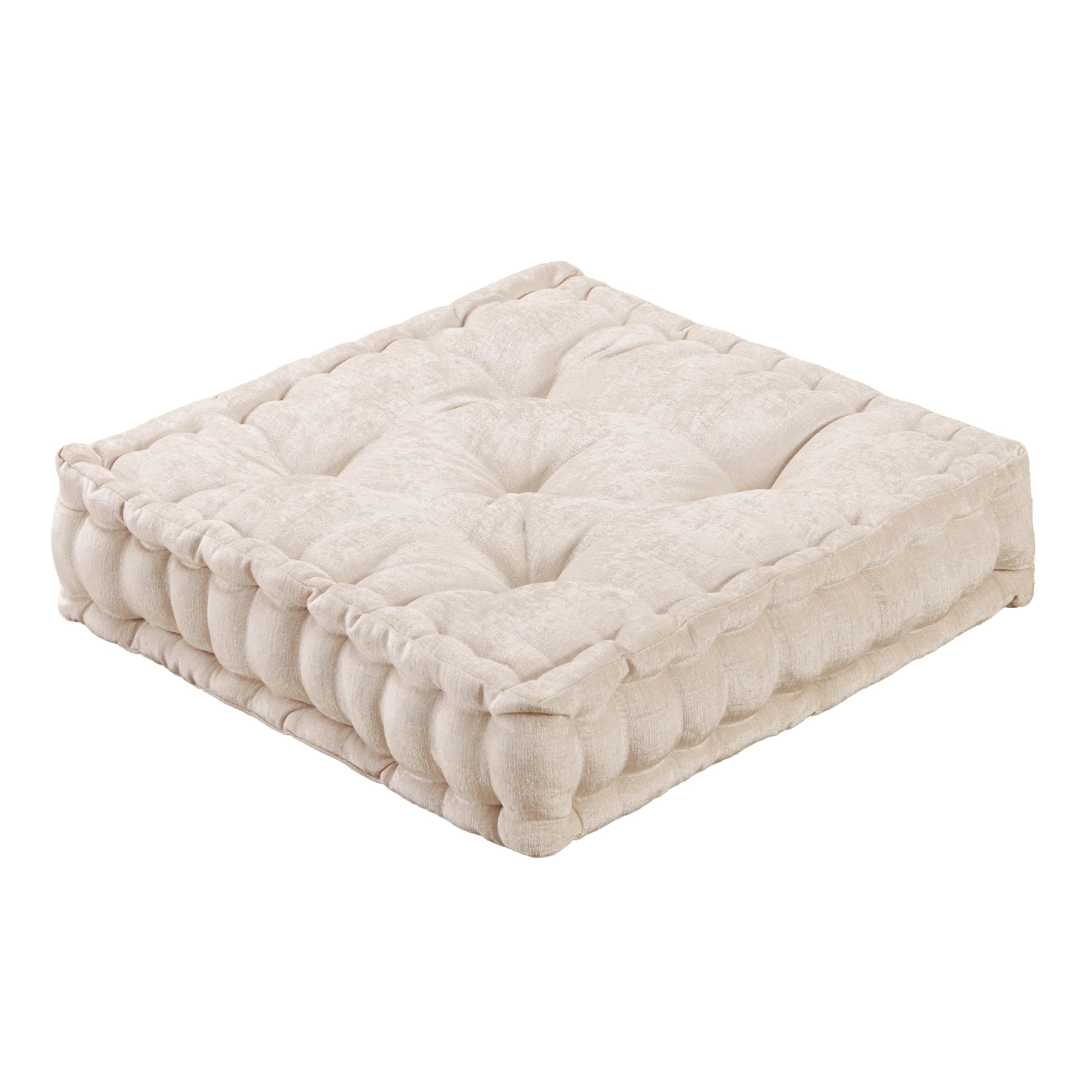 Intelligent Design front view showing tufted ivory cushion and inviting seat