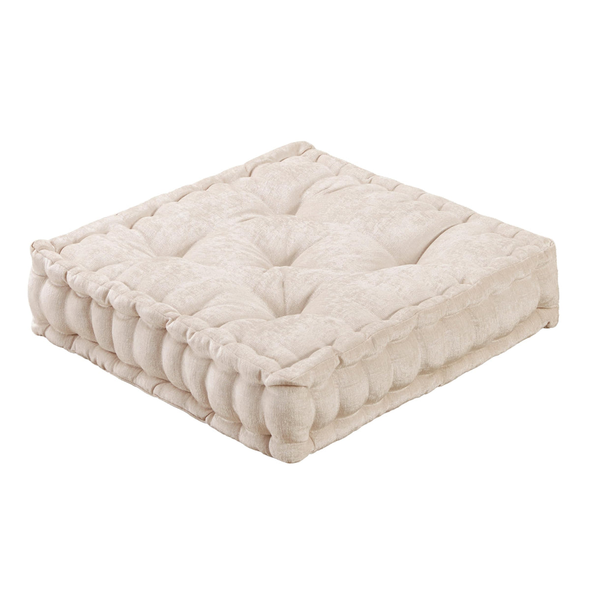 Intelligent Design front view showing tufted ivory cushion and inviting seat