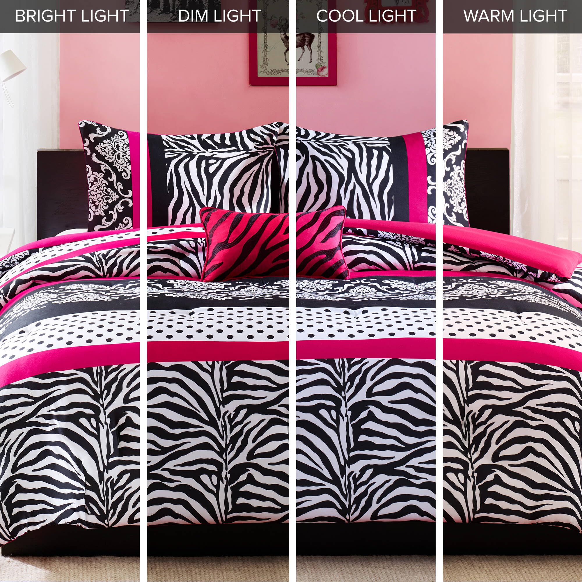 Intelligent Design matching shams close-up highlighting coordinated look