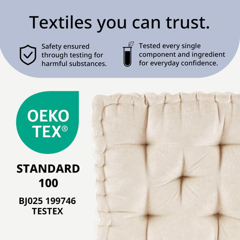 Intelligent Design stacked cushions demonstrating modular seating options