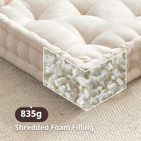 Intelligent Design scalloped edge and tufted detail emphasizing refined craft