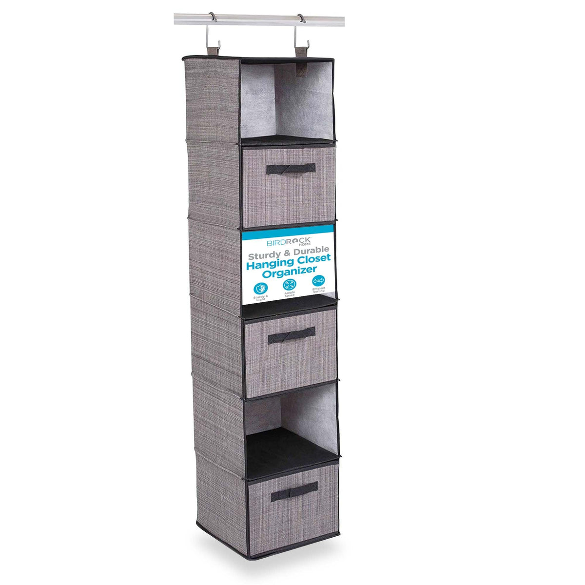 Internet's Best front view showing full hanging organizer and space-saving benefit