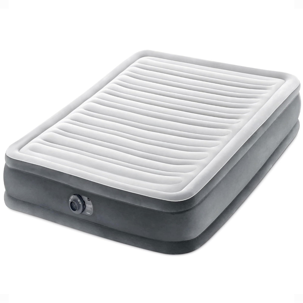 Intex full-size air mattress front view showing build and convenience