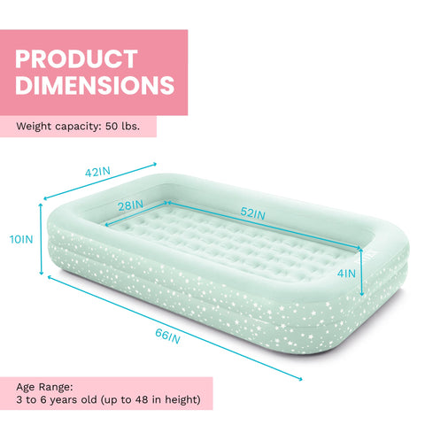 Intex detailed shot of raised sides providing gentle containment and safety