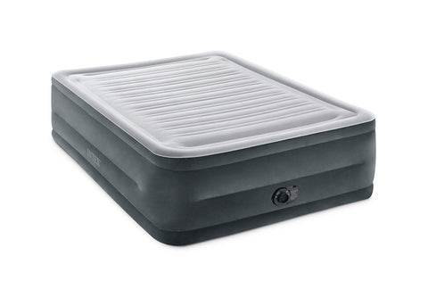 Intex queen front view showing plush surface and stable support