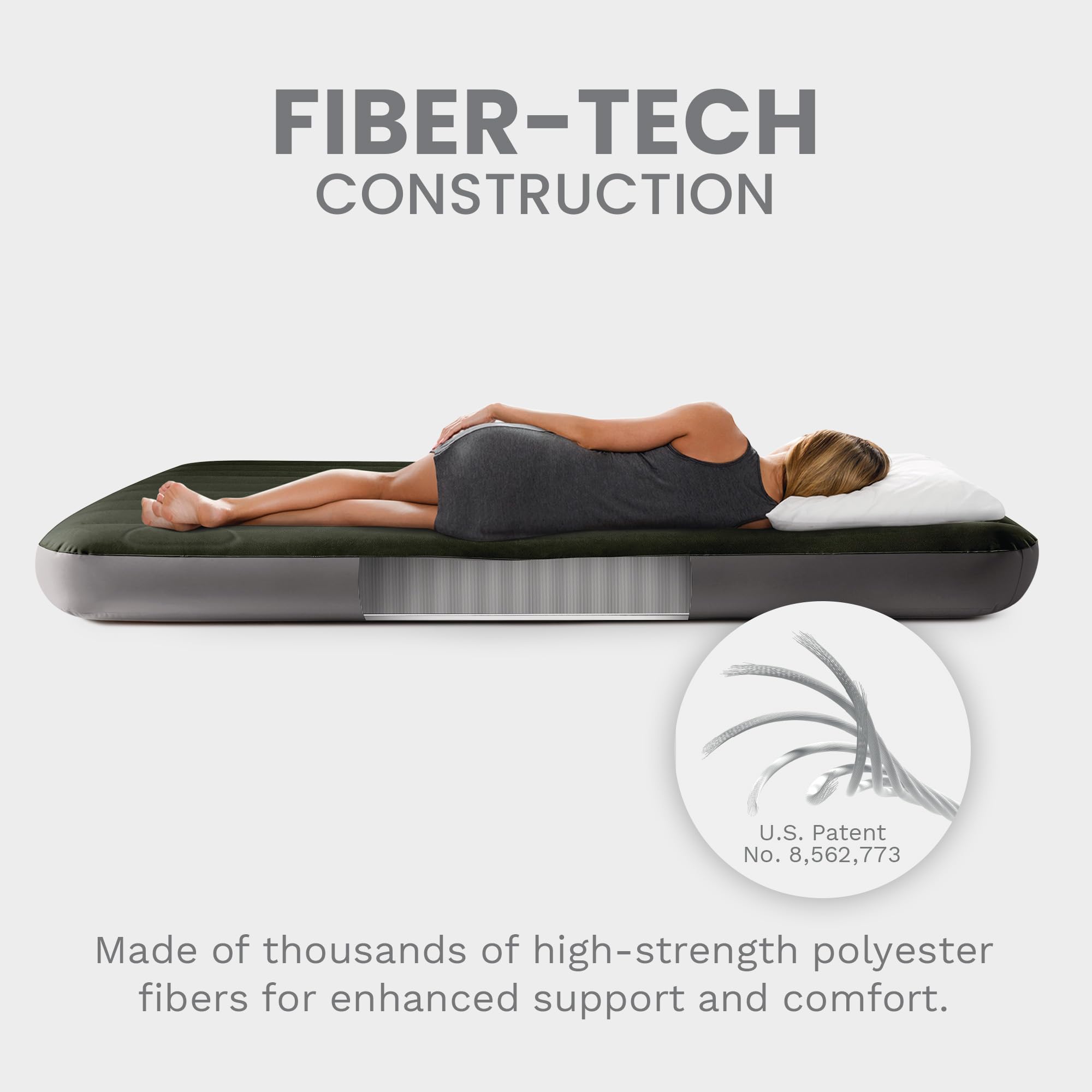 Intex scale comparison showing full mattress footprint and room placement advantage