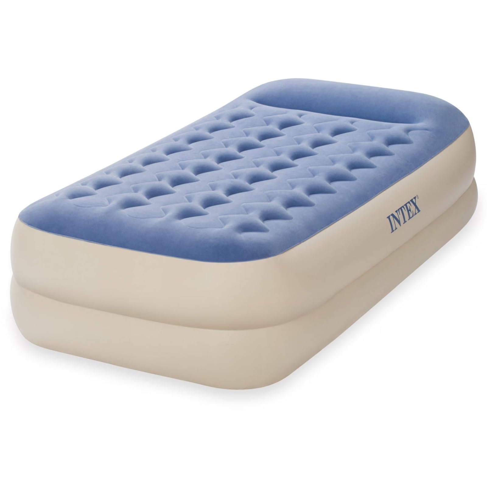 Intex twin 18in front view showing elevated comfort and sturdy profile