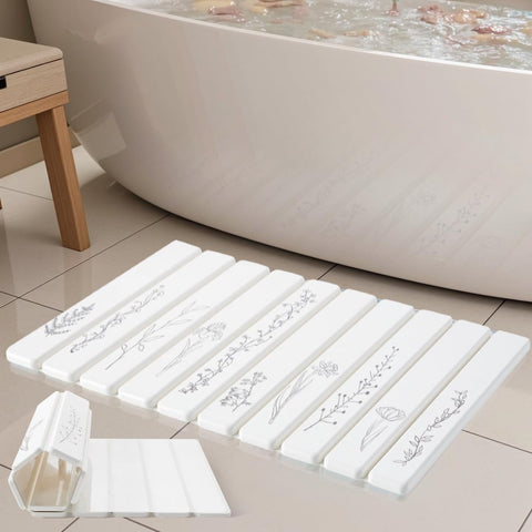 INFISIBLE beside shoes showing 24x16 inch size and clear scale