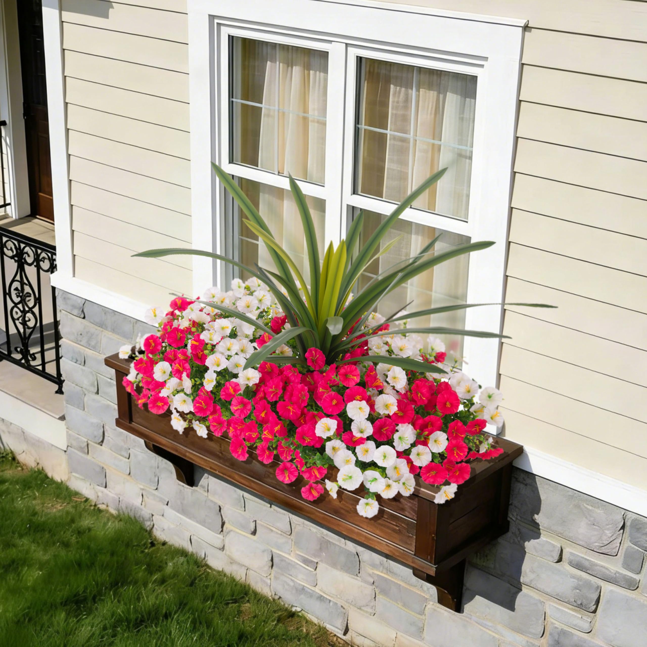 INXUGAO arranged in a porch planter providing durable outdoor beauty