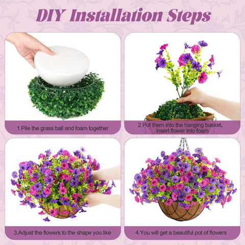 INXUGAO hanging basket hardware detail showing secure attachment for worry-free display