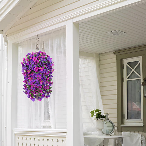 INXUGAO vines draped along balcony rail showing easy styling and vibrant outdoor color benefit