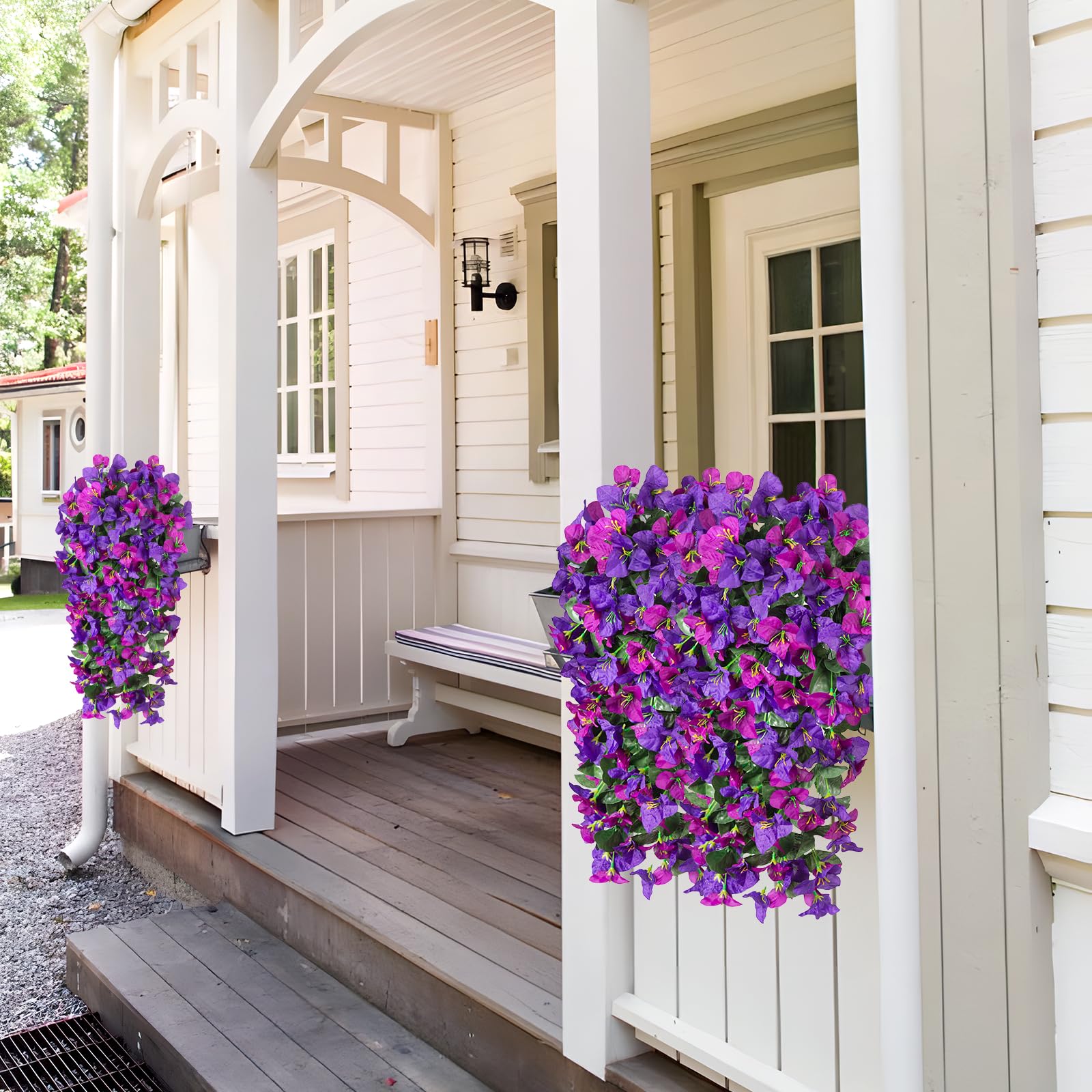 INXUGAO bougainvillea displayed in hanging basket adding instant curb appeal benefit