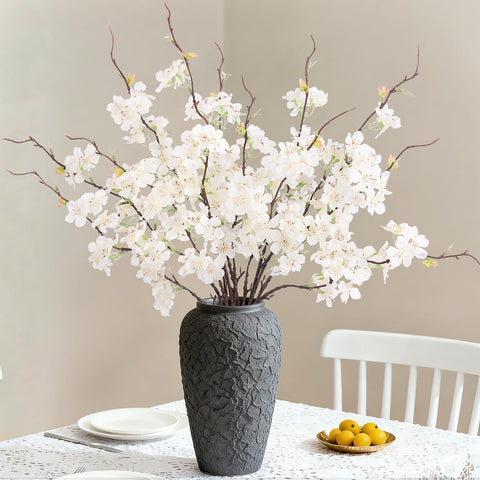 INXUGAO front view of 12 cherry blossom stems showing full arrangement and visual appeal