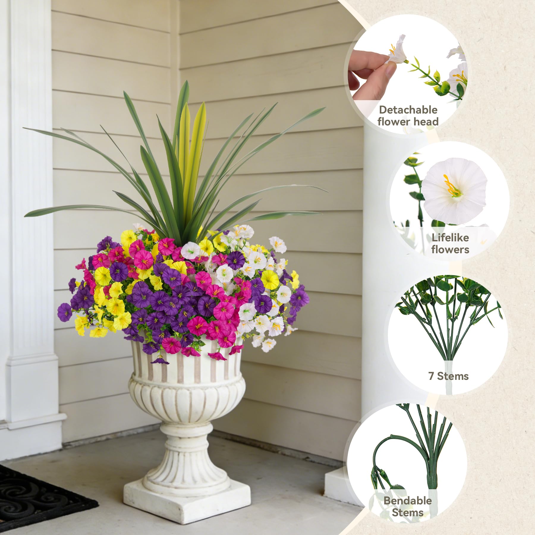 INXUGAO full-length cymbidium leaf showing height and vertical accent for planters