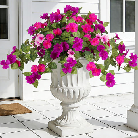 INXUGAO front view of two bundled faux flowers showing full arrangement benefit