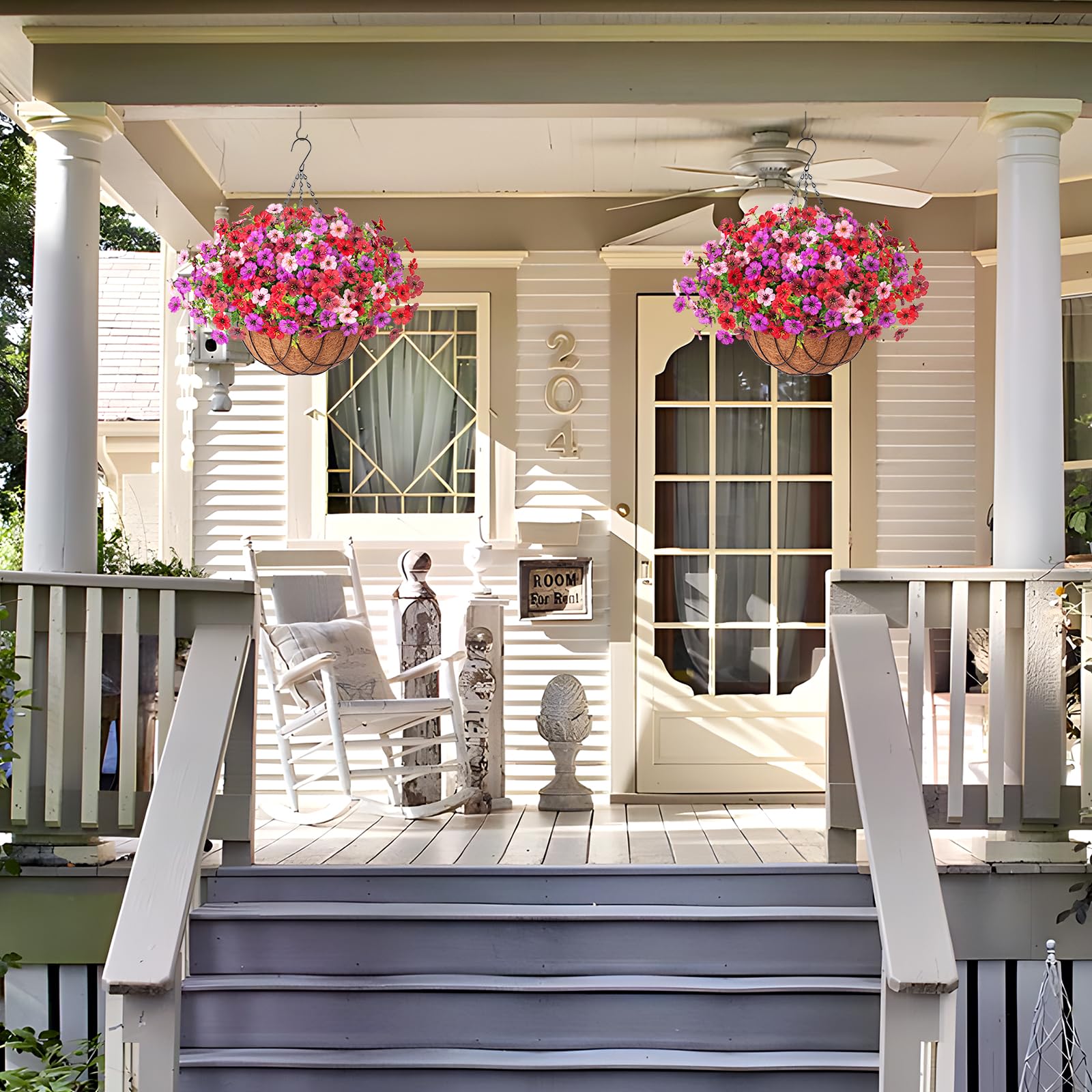 INXUGAO lifestyle scene on balcony demonstrating decorative impact and low-maintenance beauty