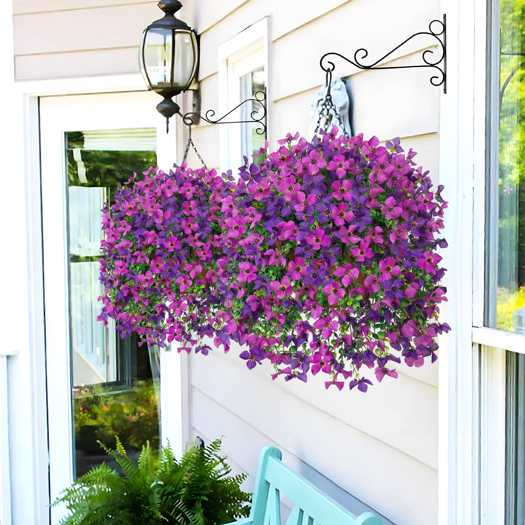INXUGAO lifestyle porch hanging display adding year-round color outdoors