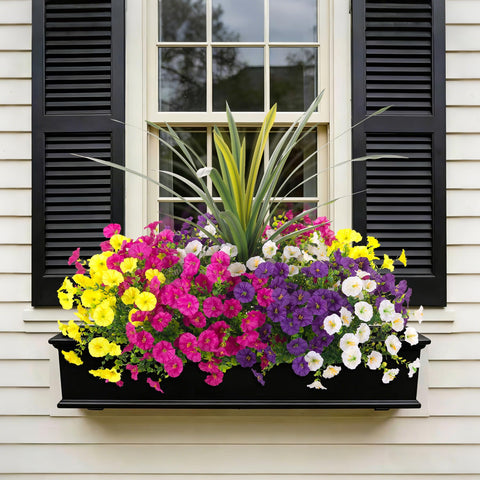 INXUGAO installed in a porch planter demonstrating weatherproof color and curb appeal