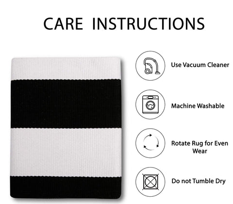 IOHOUZE folded rug with crease example illustrating easy flattening tips