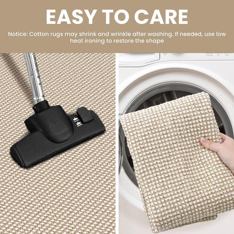 IOHOUZE rubber backing underside showing non-slip grip to reduce movement on floors