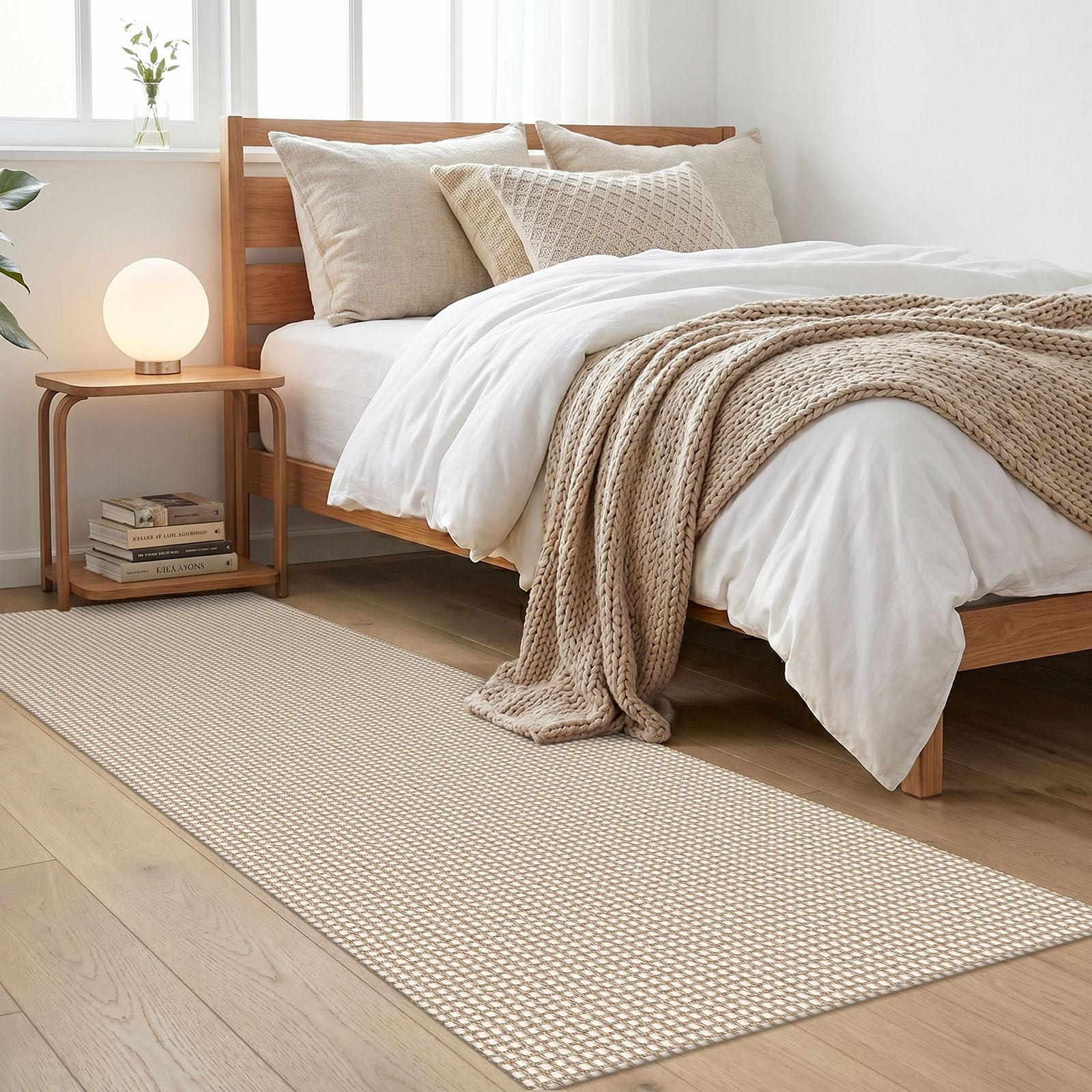IOHOUZE folded runner ready for machine wash emphasizing easy-care maintenance