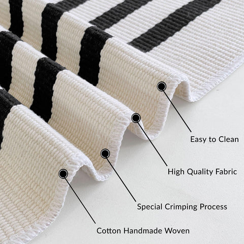 IOHOUZE rug being prepared for machine wash showing easy-clean practical benefit