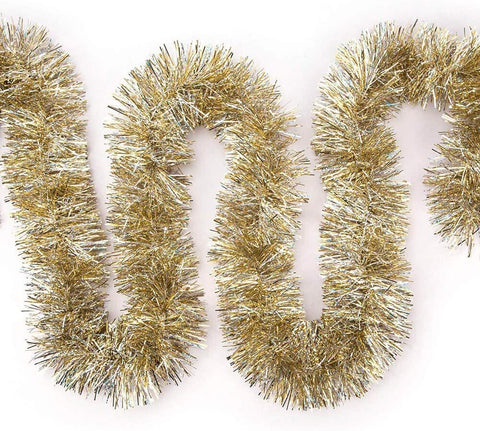 iPEGTOP garland wrapped on tree adding bright reflective holiday sparkle