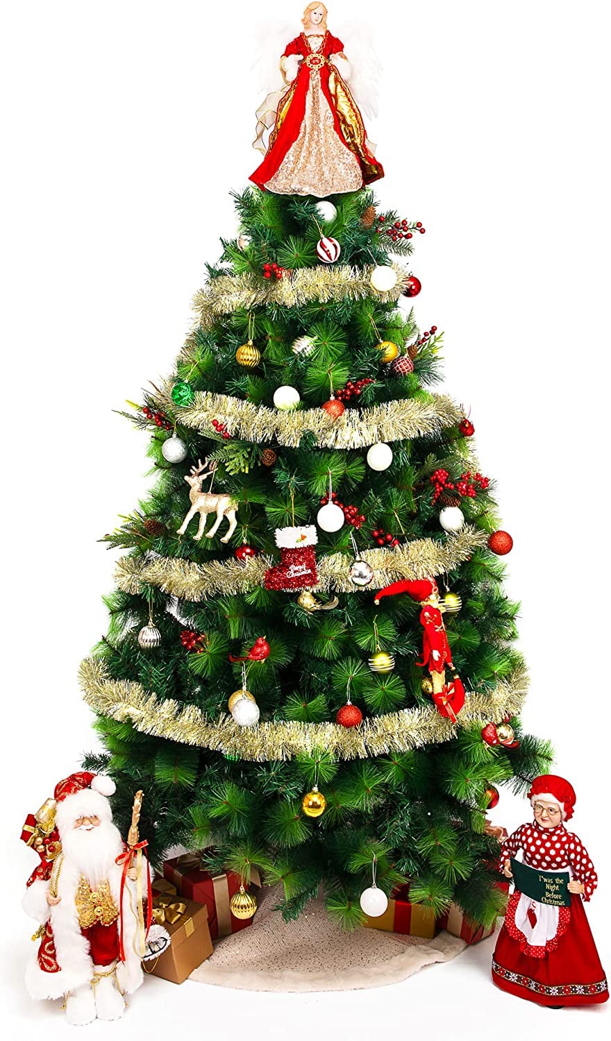iPEGTOP garland beside ruler showing 4 inch width for scale and coverage
