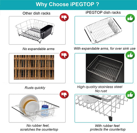 iPEGTOP close-up non-slip arms and feet protecting surfaces and stability