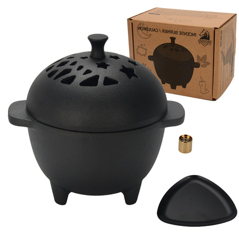 IPROUDER cauldron front view showing sturdy design and safe burn surface