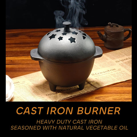 IPROUDER seasoned cast-iron surface close-up for easy cleaning and durability