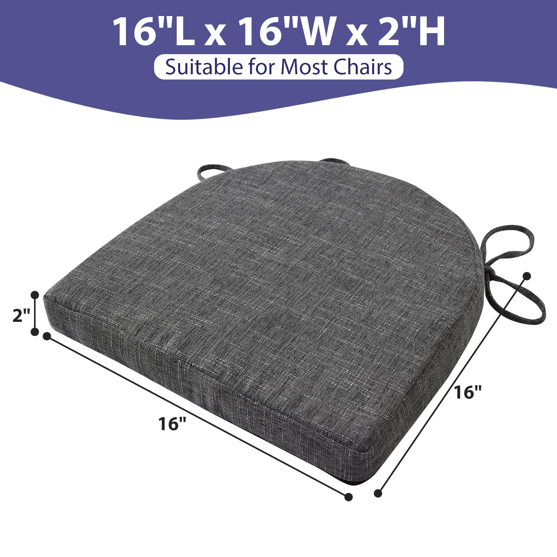 IPYNBAP cushion on bench with ruler for scale showing suitable fit dimensions