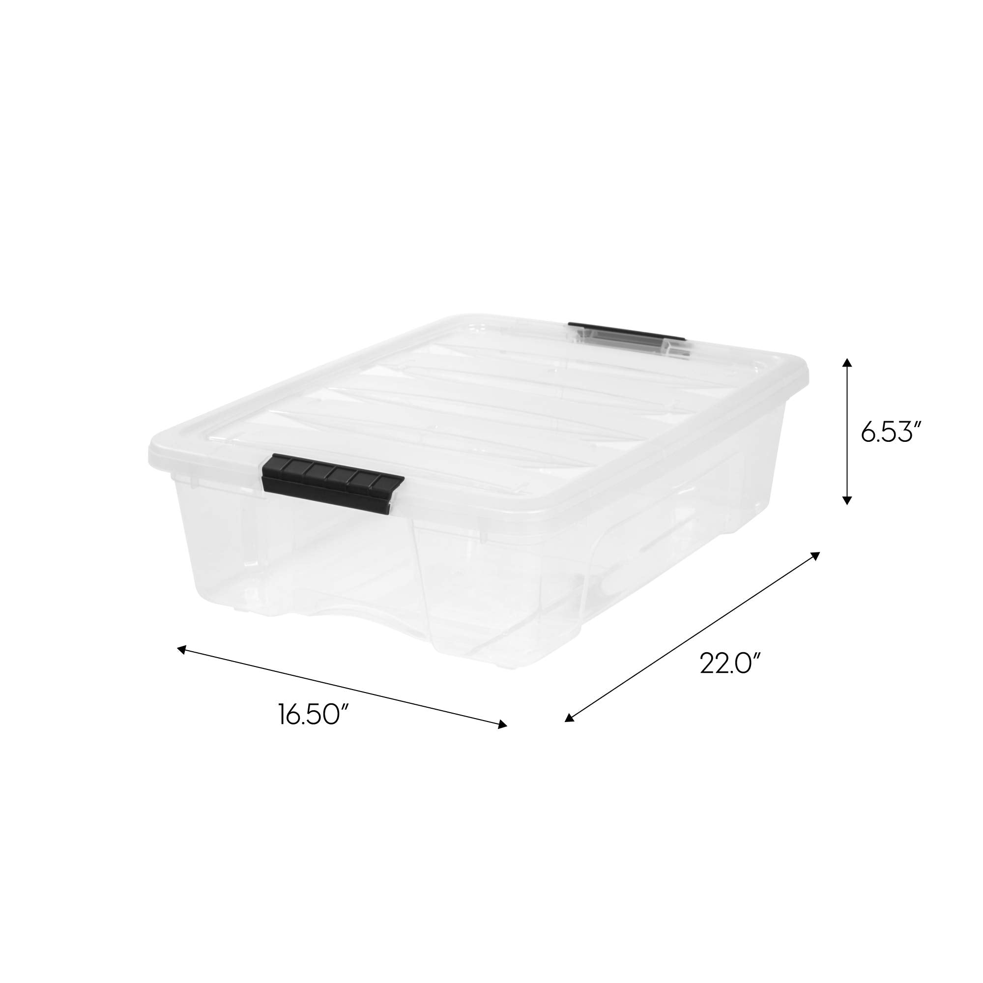 IRIS USA close-up of lid and buckles demonstrating secure closure benefit