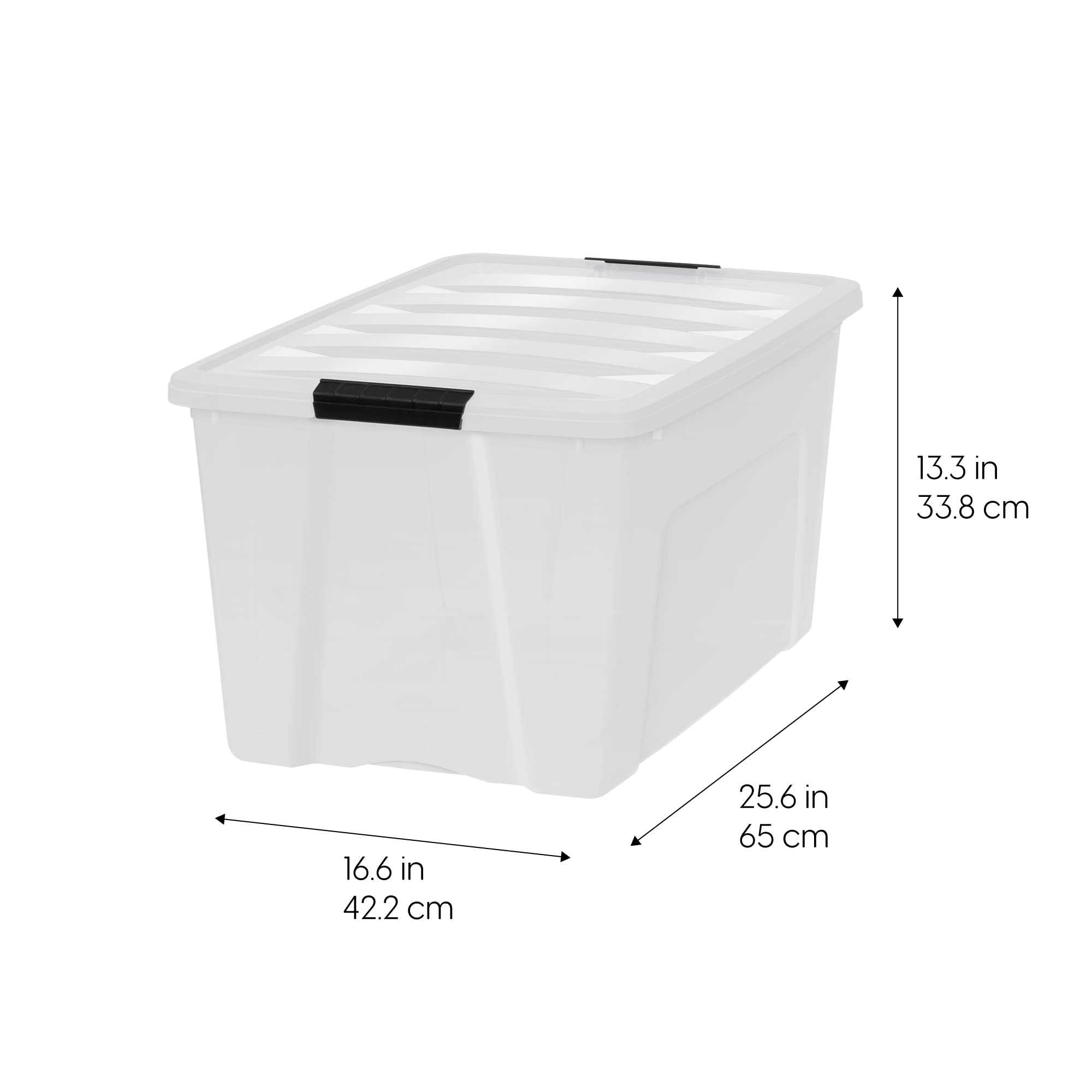 IRIS USA side profile highlighting tapered design for nesting convenience