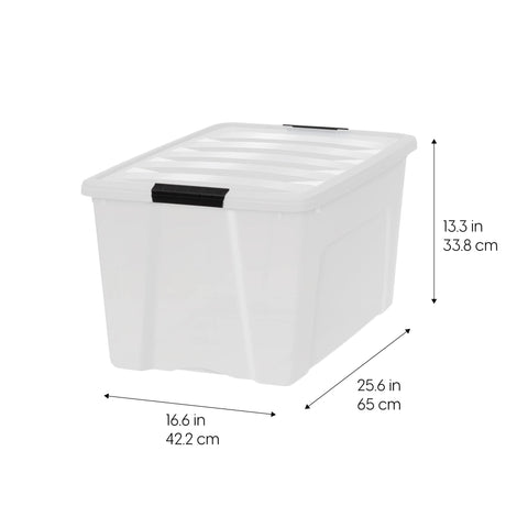 IRIS USA side profile highlighting tapered design for nesting convenience