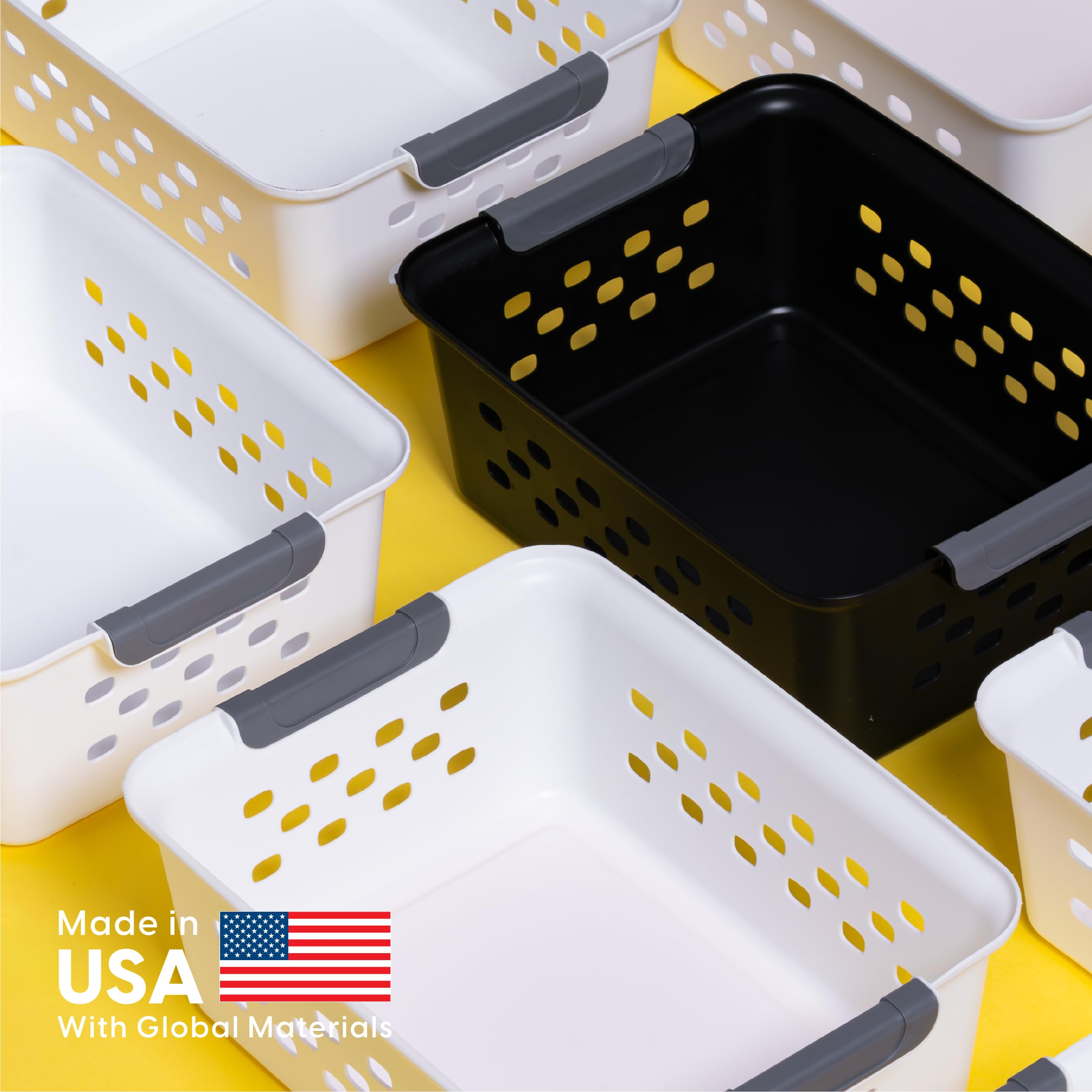 IRIS USA close-up of basket plastic texture and ventilation holes for quick visibility