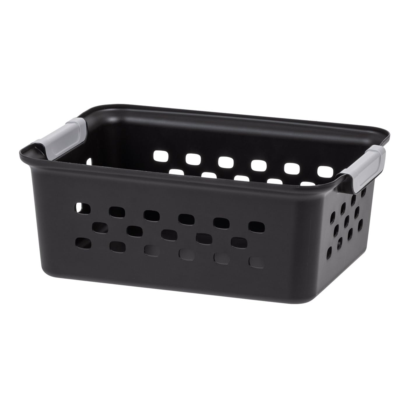 IRIS USA basket beside ruler showing exact 11.25 by 8.75 inch scale