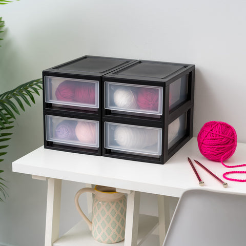 IRIS USA clear drawer close-up revealing contents visibility and quick access