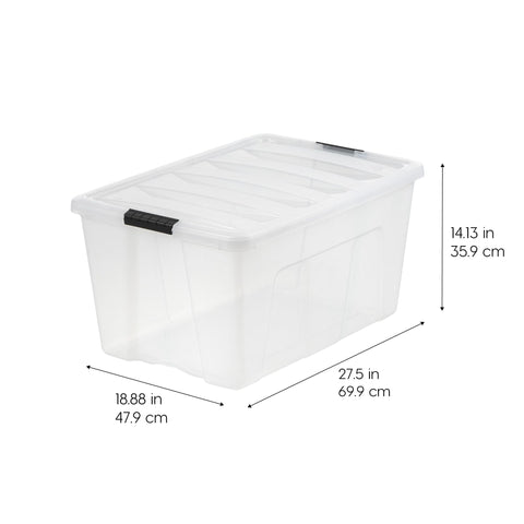 IRIS USA clear side view displaying contents visible for fast selection benefit